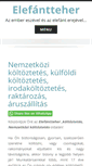 Mobile Screenshot of elefantteher.hu