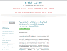 Tablet Screenshot of elefantteher.hu